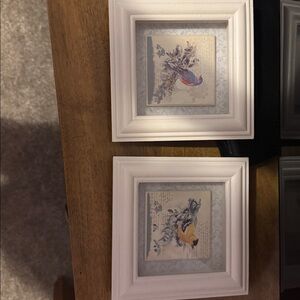 Set of Two Framed Bird Prints